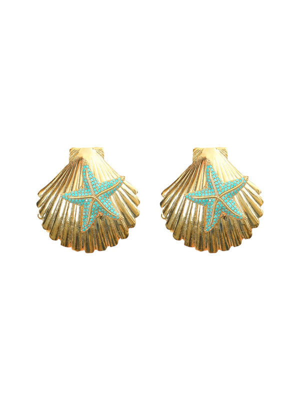 Star stell earrings